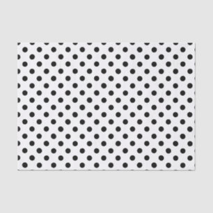 Black Polka Dot Tissue Paper