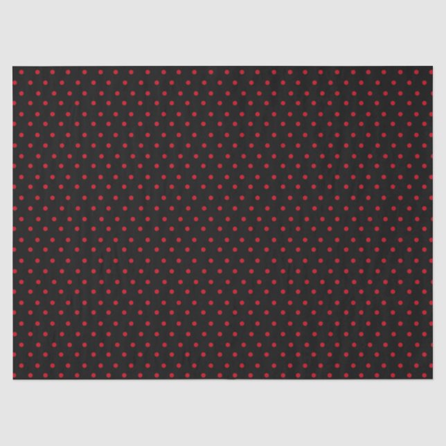 Black Polka Dot Tissue Paper (Front)