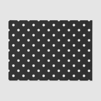 BLACK POLKA DOT Tissue Paper