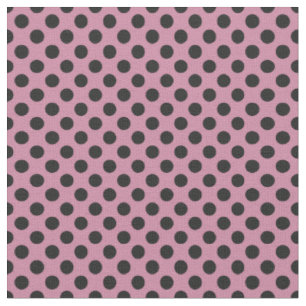 Black Polka Dots Choose Any background Colour Fabric
