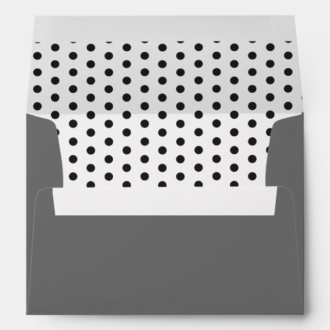 Black Polka Dots! Envelope (Back (Bottom))
