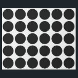 Black Polka Dots Large Geometric Pattern White Wrapping Paper<br><div class="desc">Designed with black patterns in solid white background. You may change to any background colour as you wish. Great for birthdays,  holidays or any celebrations or events!</div>