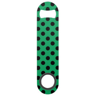 Black polka dots on fresh green bar key