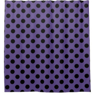 Black polka dots on ultra violet