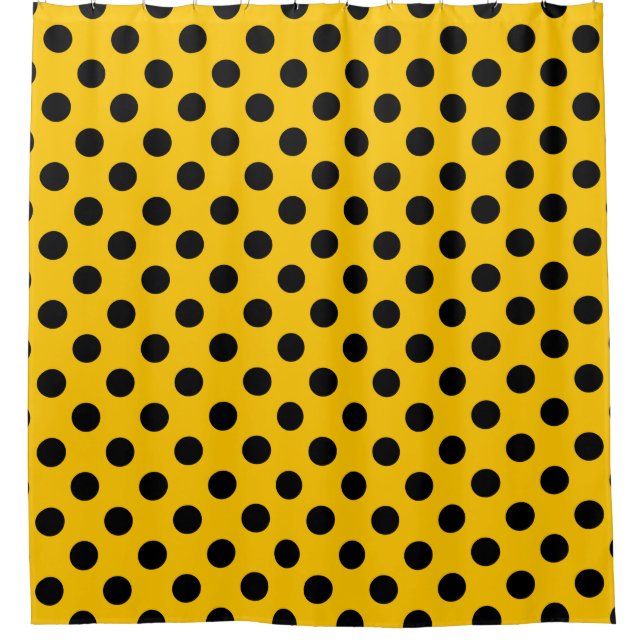 Black polka dots on yellow (Front)