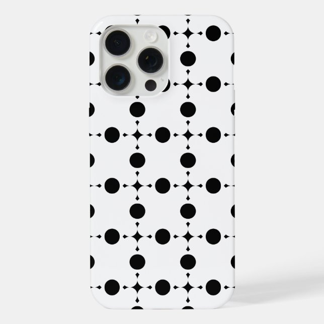 Black Polka Dots, Polka Dot Pattern, Dots, Dotted iPhone Case (Back)