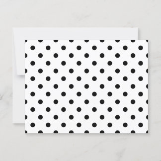 Black Polka Dots Postcard