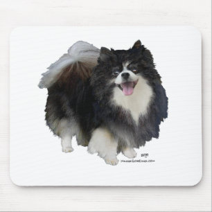 Black Pomeranian Mouse Pad