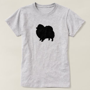 Black Pomeranian Silhouette T-Shirt