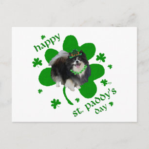 Black Pomeranian St Patricks Day Postcard