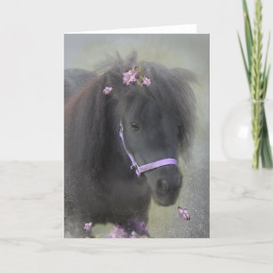 Black Pony - Greeting Card