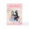 Black Poodle Boudoir Retro Art Birthday Card