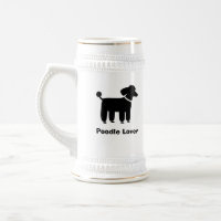 Black Poodle Dog Graphic with Custom Text