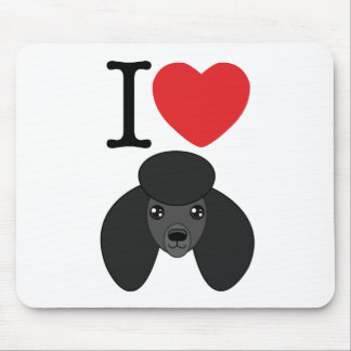 Black Poodle Mousepad