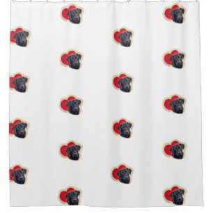 Black PopArt  Labrador Retriever Heart Digital