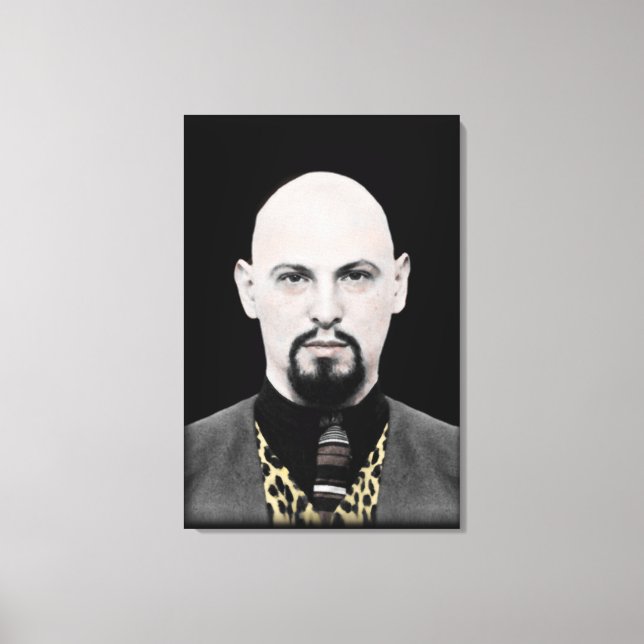 Black Pope on Canvas Print (Front)