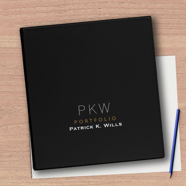 Black Portfolio Binder (Creator Uploaded)