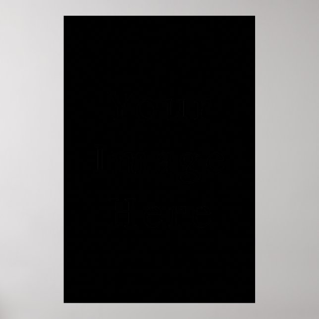 Black Posters Customized Poster Template (Front)