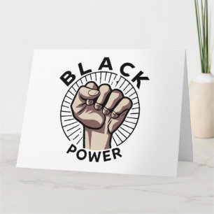 Black Power Afrocentric Card