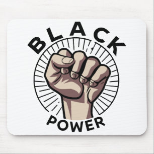 Black Power Afrocentric  Mouse Pad