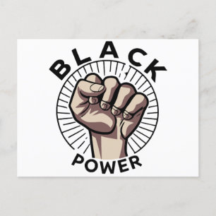 Black Power Afrocentric  Postcard