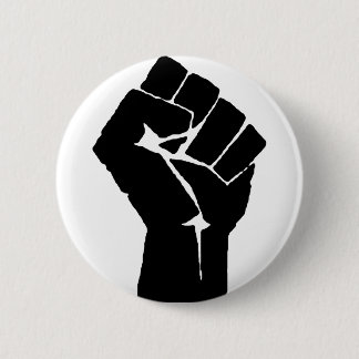 Black Power Fist 2 Inch Round Button