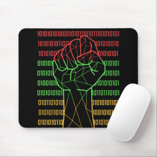 Black Power Fist Of BLM For Geeks Mouse Pad