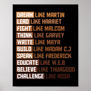 Black Power History Month African American Pride G Poster