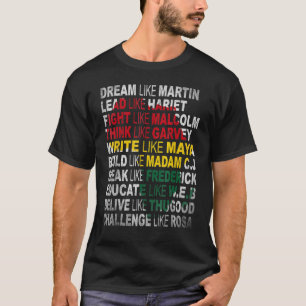 Black Power History Month African American Pride T-Shirt