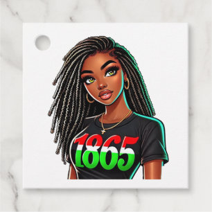 Black Pride 1865 Favour Tags