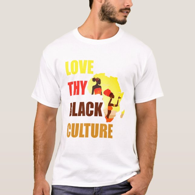 Black Pride African American Black Power Afrocentr T-Shirt (Front)