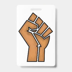 black pride fist unity history unity African brown Badge