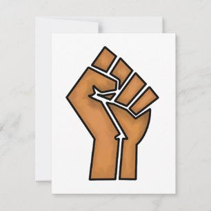 black pride fist unity history unity African brown Card
