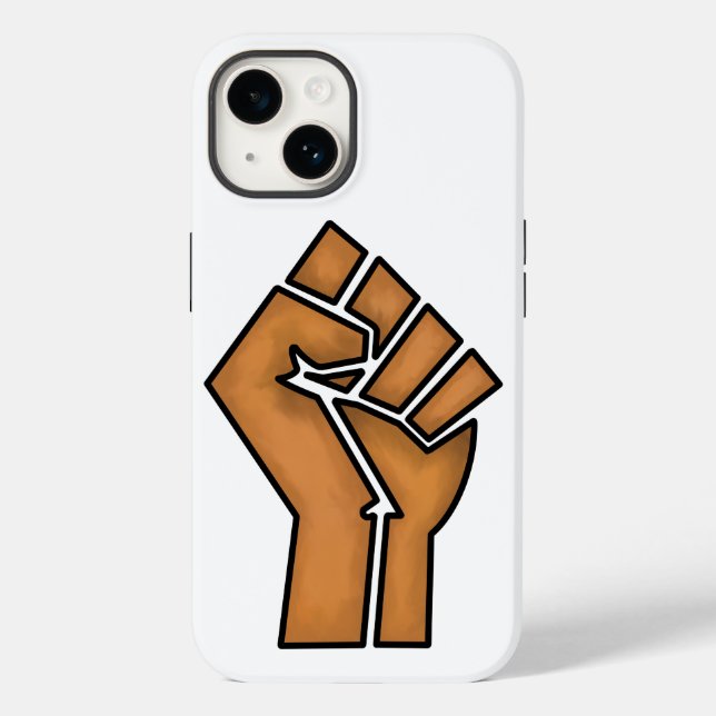 black pride fist unity history unity African brown Case-Mate iPhone Case (Back)