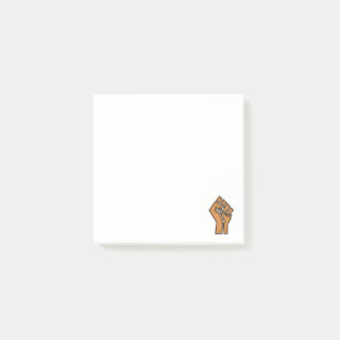 black pride fist unity history unity African brown Post-it Notes