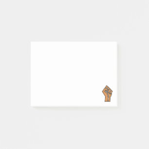 black pride fist unity history unity African brown Post-it Notes