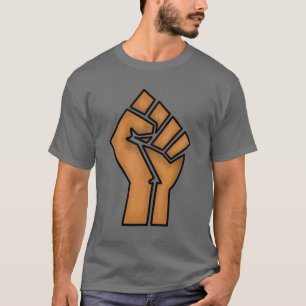 black pride fist unity history unity African brown T-Shirt