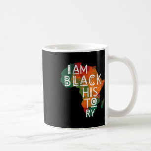 Black Pride Gifts I Am Black History African Ameri Coffee Mug