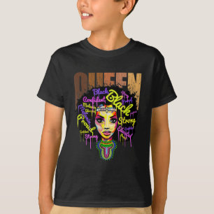 Black Pride History Month African American Afro Qu T-Shirt
