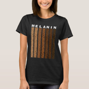 Black Pride Melanin Afro American Leopard Plaid Wo T-Shirt
