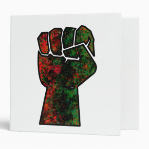 black pride red green fist pan African flag unity Binder