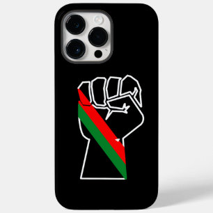 black pride red green fist pan African flag unity Case-Mate iPhone 14 Pro Max Case