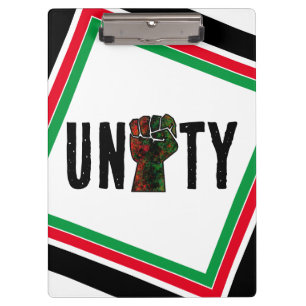 black pride red green fist pan African flag unity  Clipboard