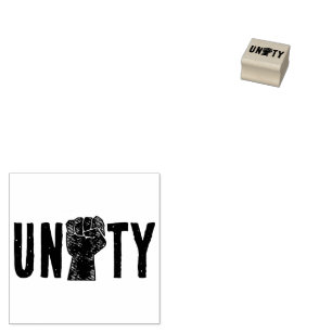 black pride red green fist pan African flag unity  Rubber Stamp