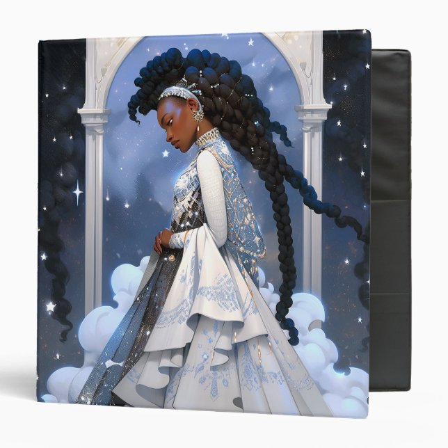 Black Princess Fantasy Art Binder (Front/Inside)