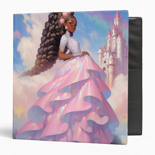 Black Princess Fantasy Art Binder (Front/Inside)