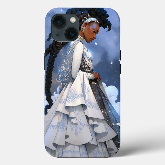 Black Princess Fantasy Art Case-Mate iPhone Case (Back)