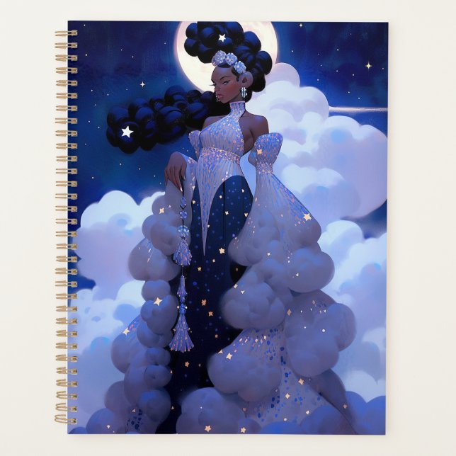 Black Princess Fantasy Art Planner (Front)