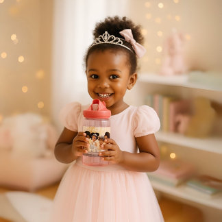 Black Princess On-The-Go Enchanting Tea Party Water Bottle