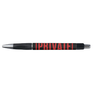 Black Private Pen